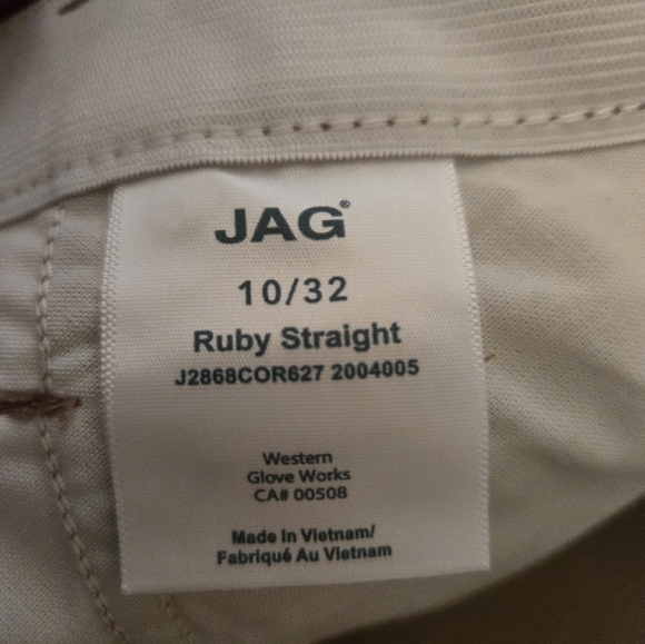 NEW Jag Ruby Corduroy Size 10 (32x32) Midrise - Picture 5 of 8